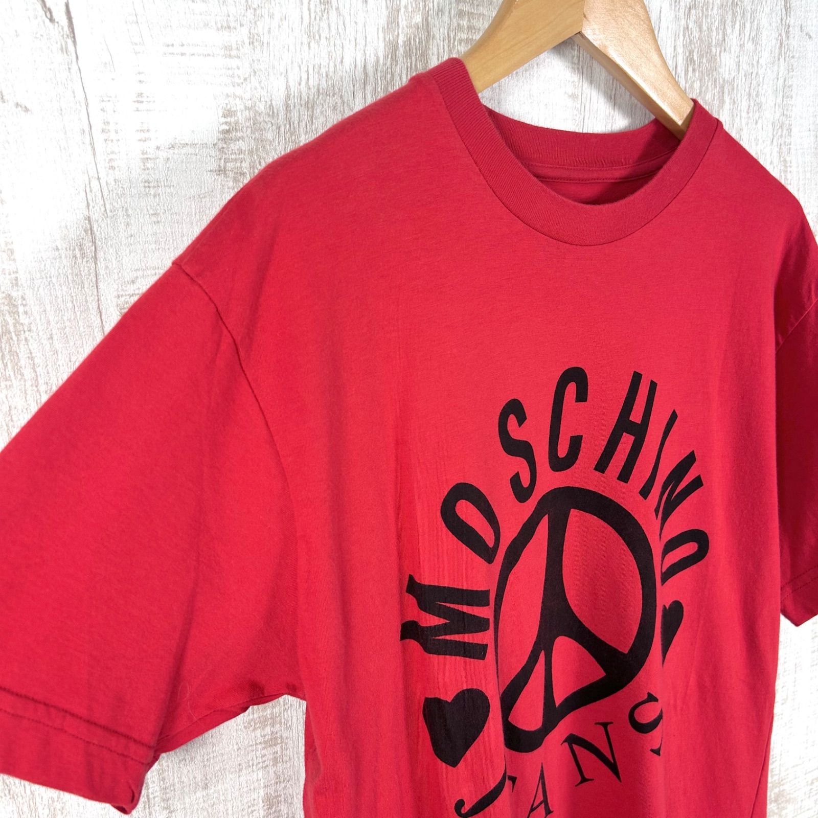 MOSCHINO JEANS モスキーノジーンズ ハート ピース ロゴプリント T