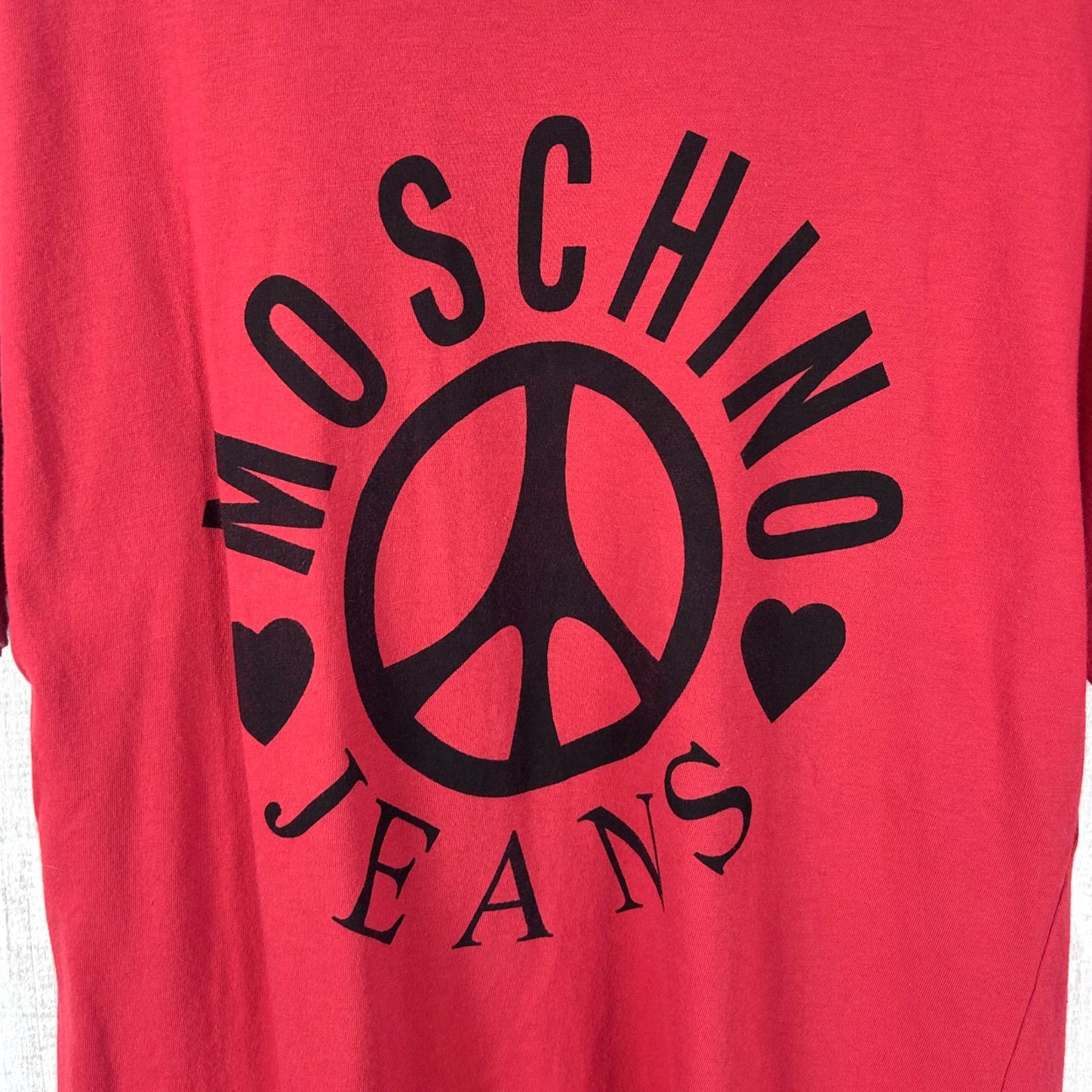 MOSCHINO JEANS モスキーノジーンズ ハート ピース ロゴプリント T