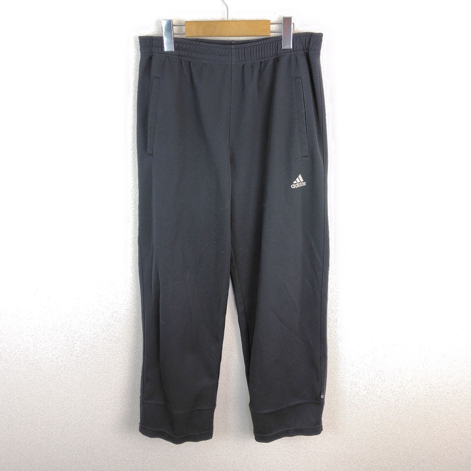 00s adidas アディダス トラックパンツ ブラック メンズ 古着 スポーツ 
