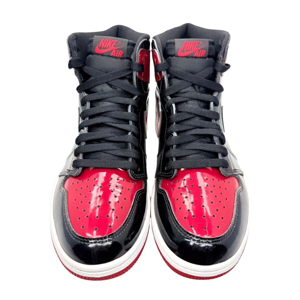 人気 NIKE AIR JORDAN 1 HIGH OG PATENT BRED エア ジョーダン 1 ハイ 