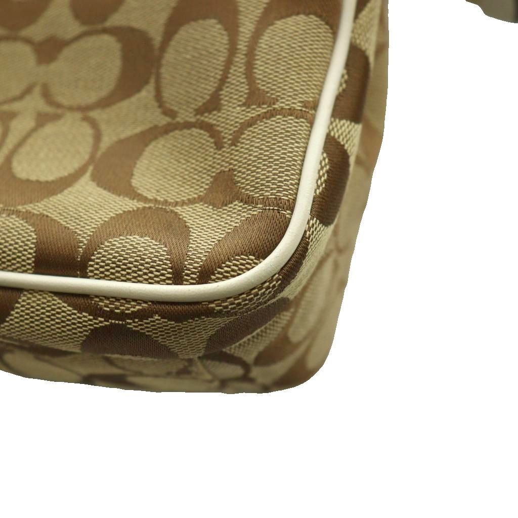 コーチ COACH シグネチャー柄ミニショルダーバッグ キャンバス