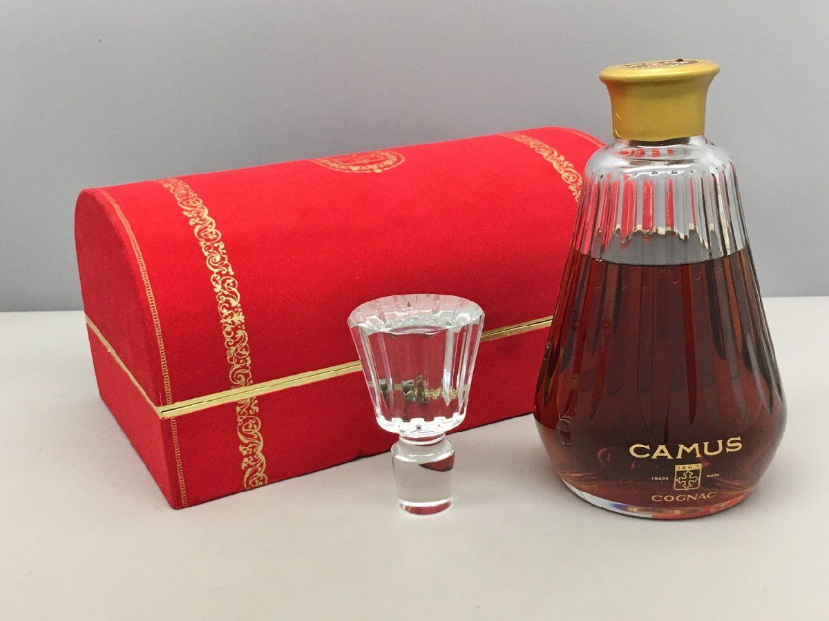 CAMUS Baccarat カラフェ コニャック ブランデー 替え栓付き CAMUS カミュ バカラ クリスタル デキャンタ カラフェ コニャック