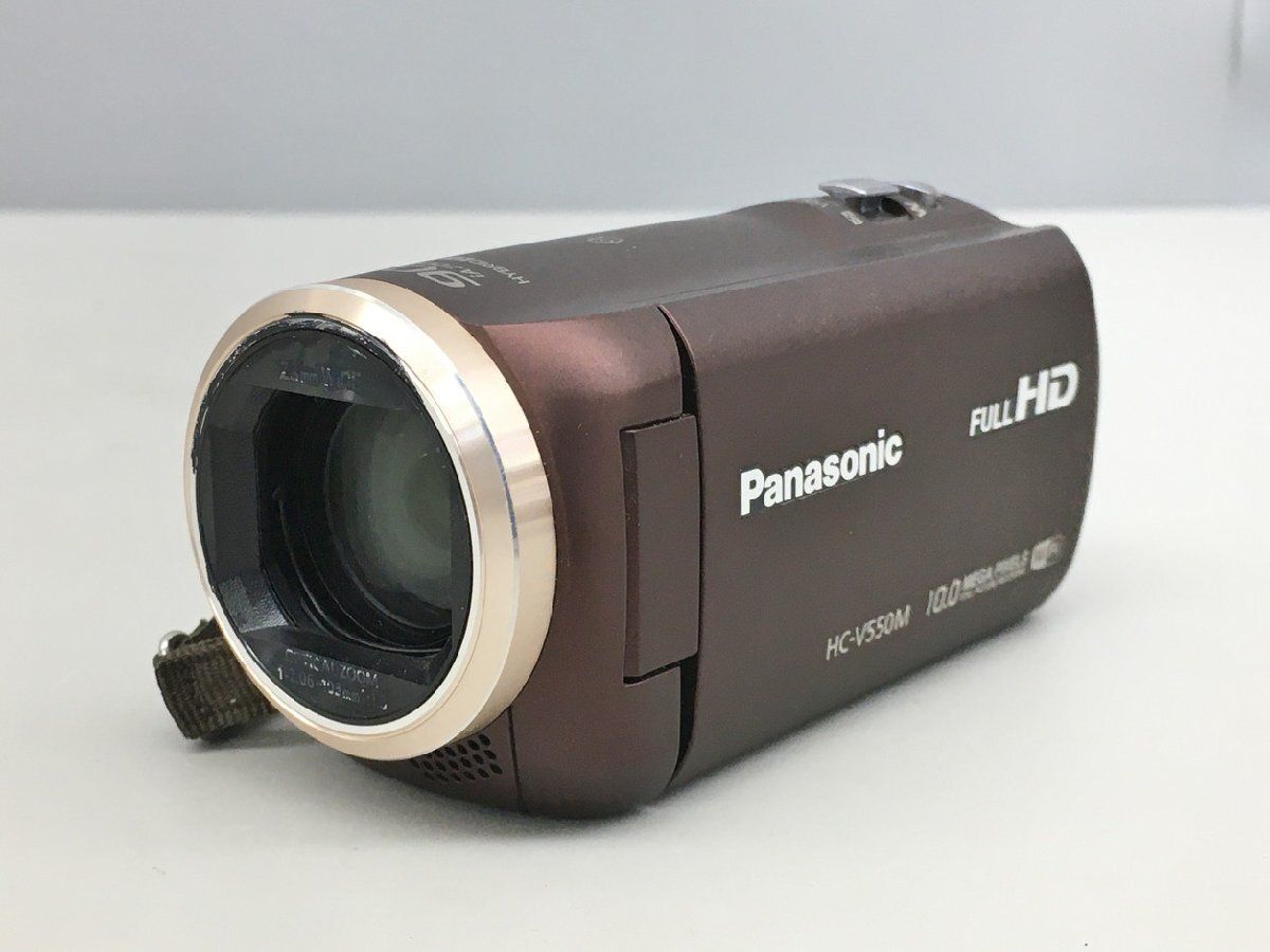 デジタルビデオカメラ HC-V550M パナソニック ブラウン バッテリーチャージャー欠品 光学50倍ズーム 内蔵メモリ32GB ジャンク 2506LS063