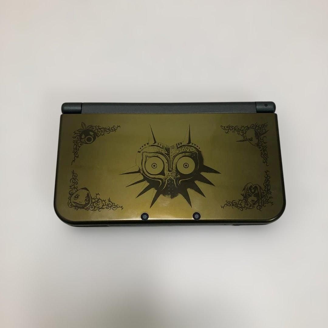 Newニンテンドー3DS LL ゼルダの伝説 ムジュラの仮面 限定モデル 本体 箱 ARカード付 動作確認済 上画面IPS液晶（純正） 任天堂 携帯ゲーム機　260419-7 Newニンテンドー3DS LL ゼルダの伝説 ムジュラの仮面 限定モデル 本体