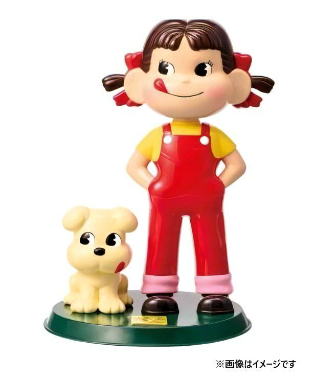 不二家 首振り人形 ペコちゃん 75周年記念版 全高約32cm 未使用 2512LS047