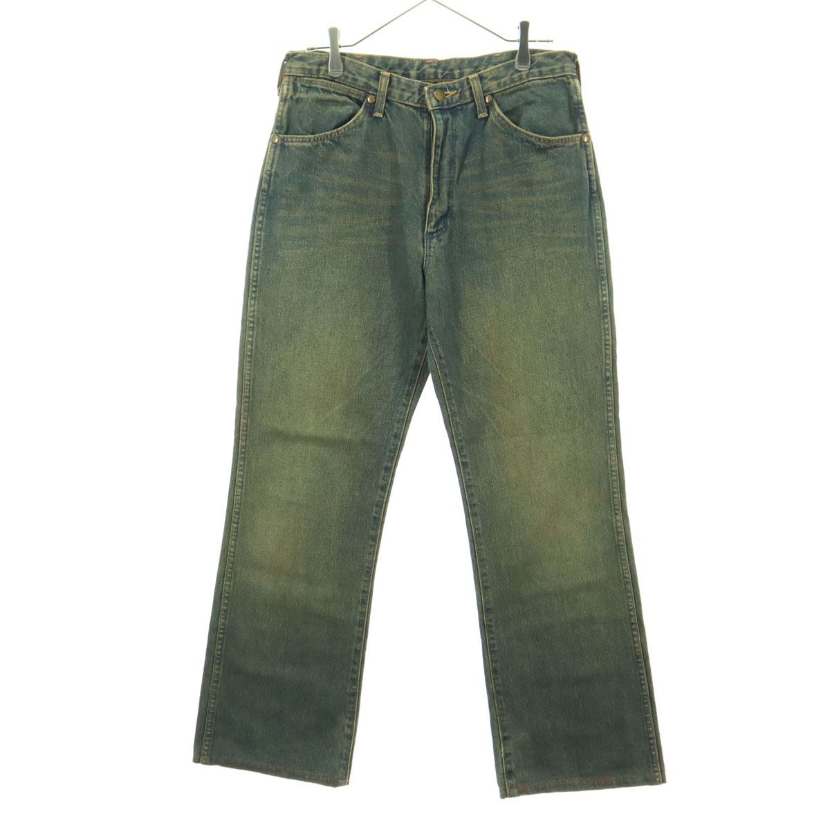 Wrangler ラングラー 日本製 デニムパンツ W33 ブルー系 メンズ 古着 