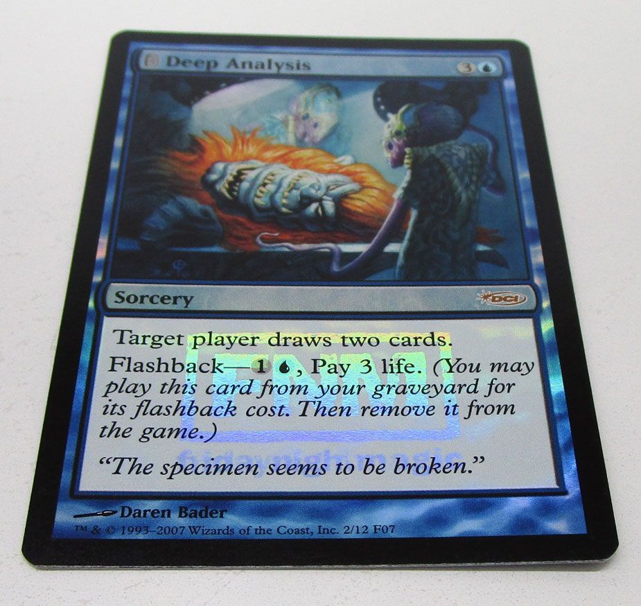 綿密な分析/Deep Analysis Foil 英語 4枚 MTG MTG 綿密な分析 Deep Analysis FNM DCIマーク Foil 英語版 プレイ用