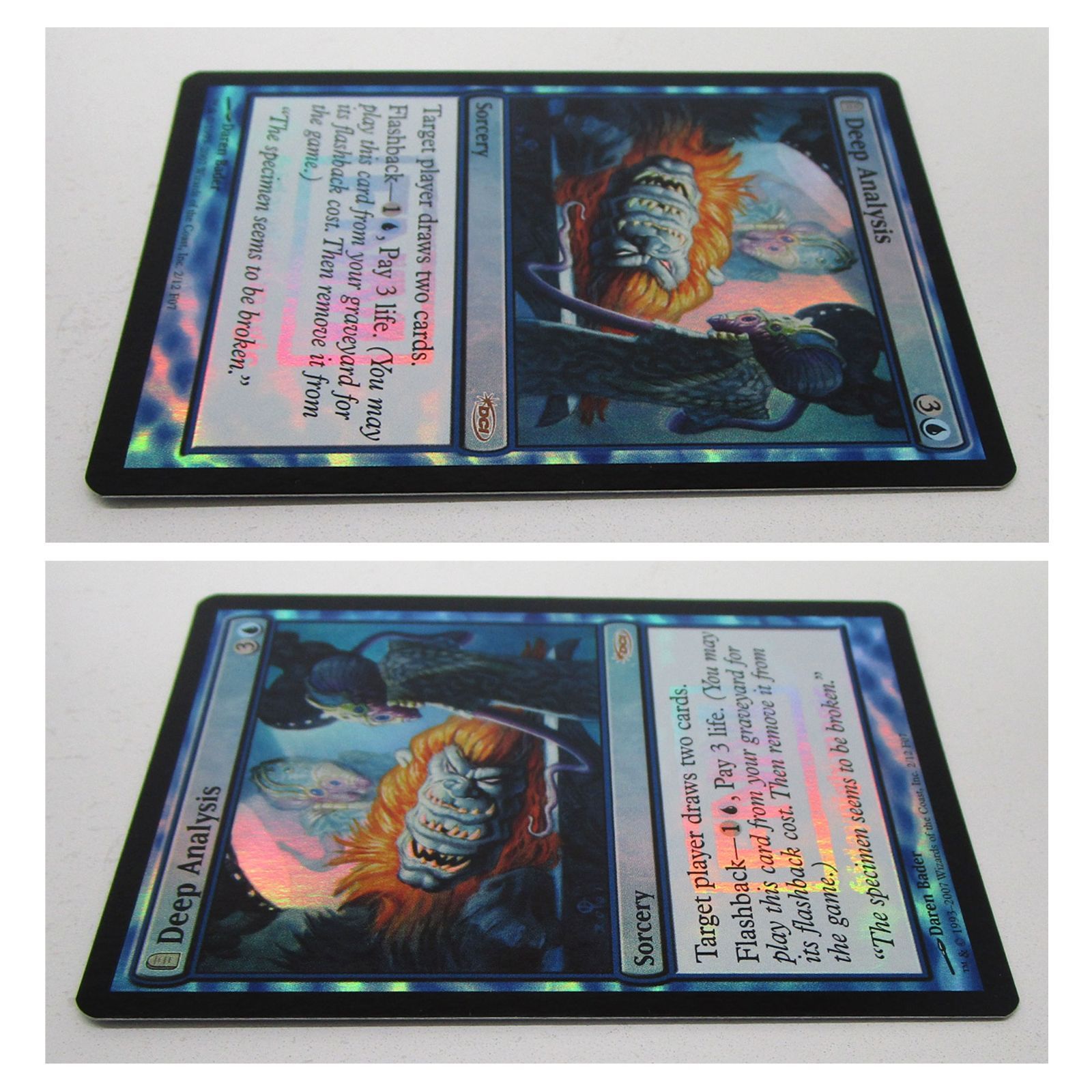 綿密な分析/Deep Analysis Foil 英語 4枚 MTG MTG 綿密な分析 Deep Analysis FNM DCIマーク Foil 英語版 プレイ用