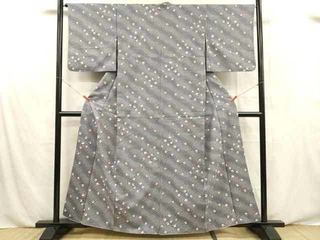 平和屋着物▽小紋　単衣　舞花文　洗える着物　AAAZ1637fy 平和屋着物□小紋 舞花文 洗える着物 DABE6093cm - メルカリ