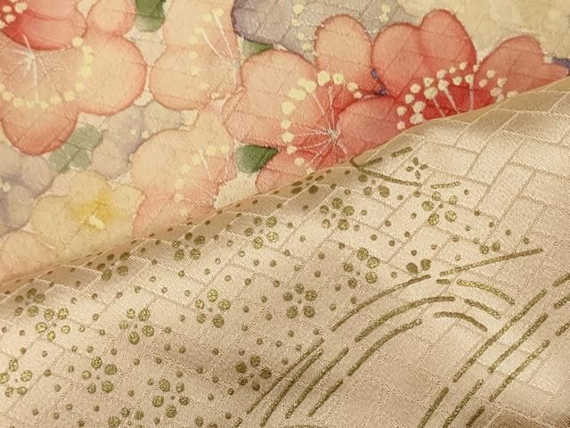 平和屋着物□訪問着 手描き 舞花文 金彩 正絹 逸品 CABF5749oy - メルカリ