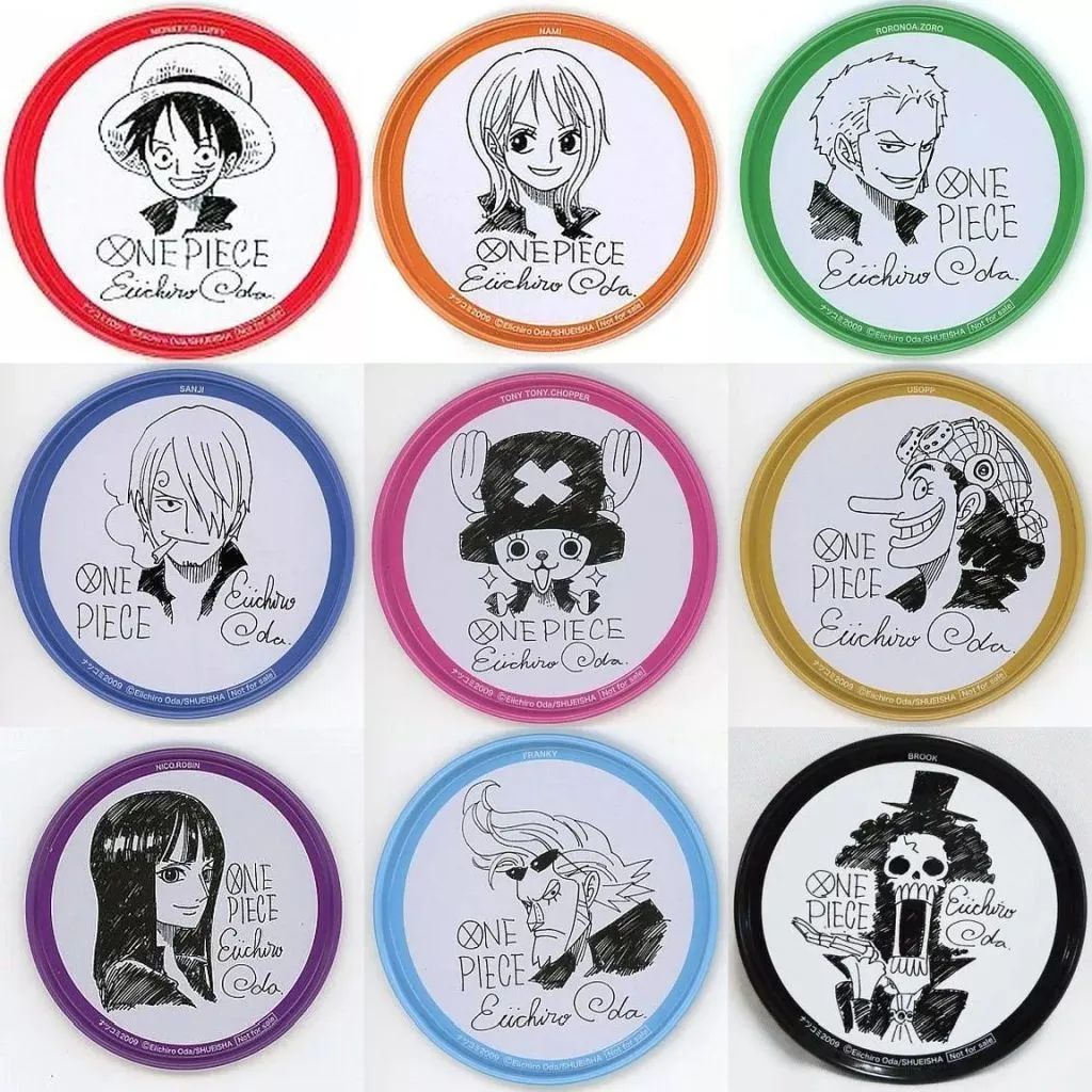中古】コースター 麦わらの一味 プレミアム缶コースター9種セット