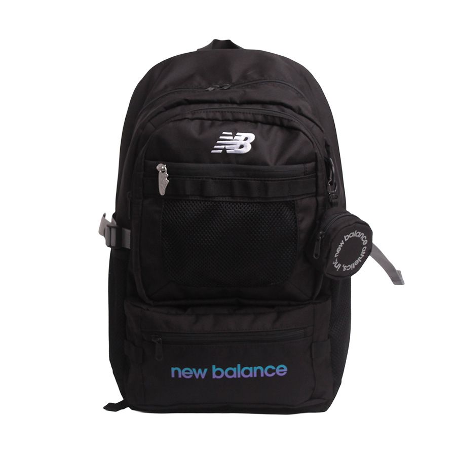 NewBalance リュック 大容量 限定ポーチ付き デイパック リュックサック 通学 普段使い 使いやすい 男女兼用 ユニセックス ギフト プレゼント ブラック ac13490