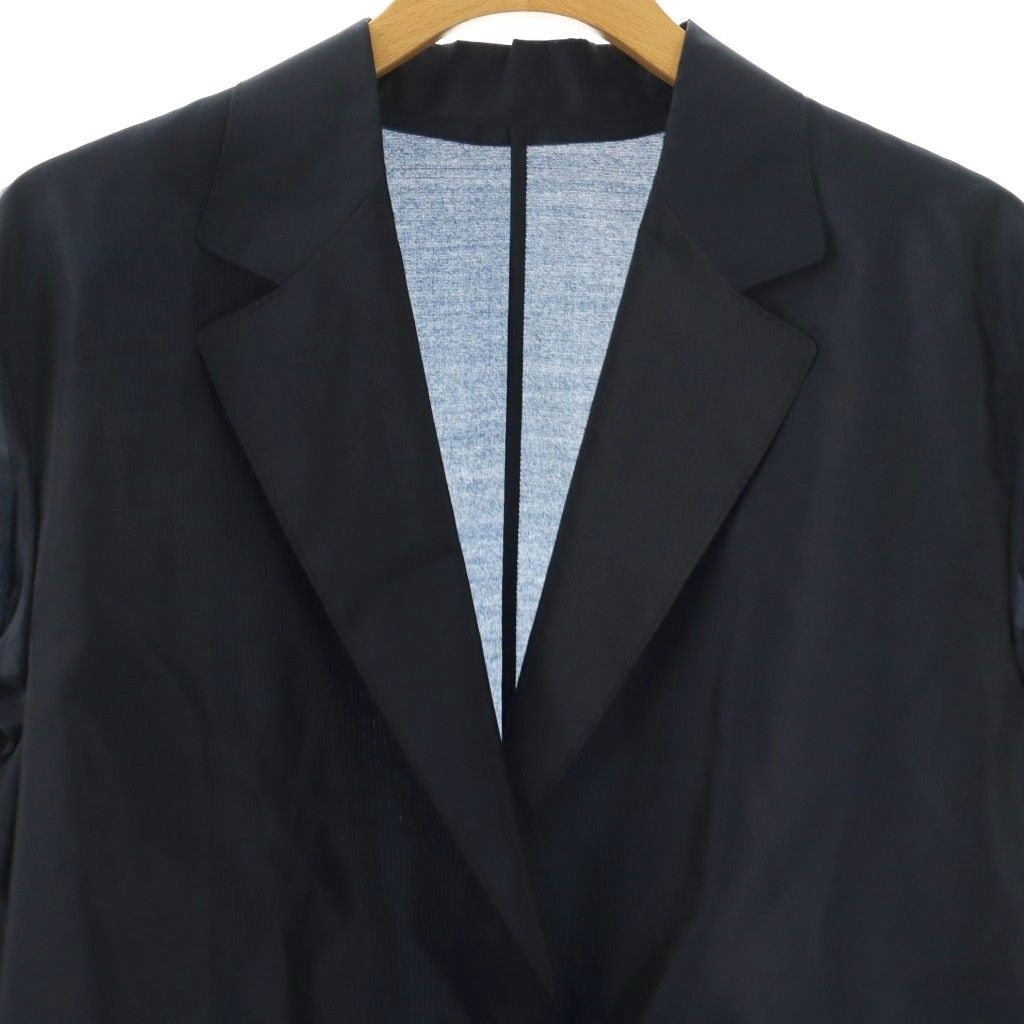 Drawer ドゥロワー コットンシルクテーラードジャケット DRAWER（ドゥロワー） 美品 コットンシルク ダブルジャケット 6522-299