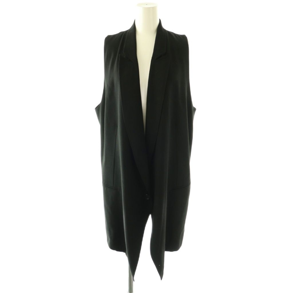アンドゥムルメステール ANN DEMEULEMEESTER ロングジレ ベスト ウール
