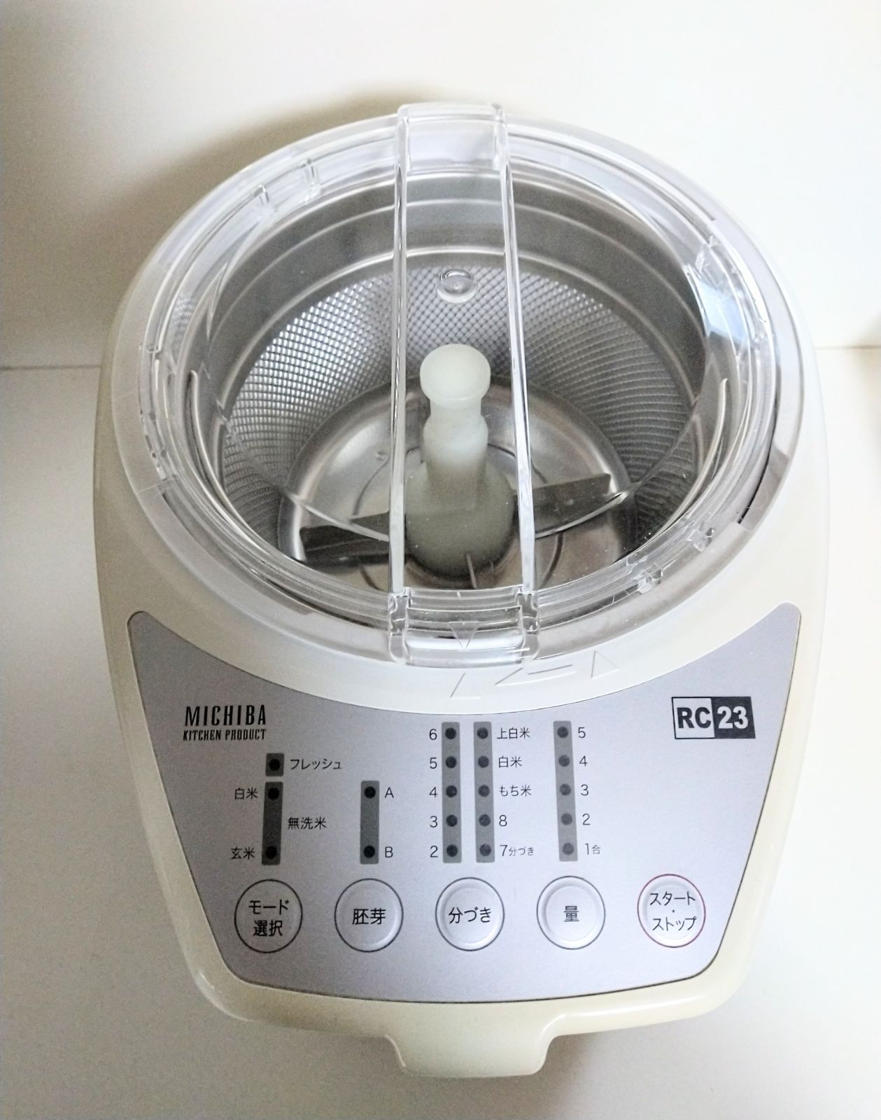 未使用／精米機】山本電気 家庭用精米機 MICHIBA RC-RC23 白 - メルカリ