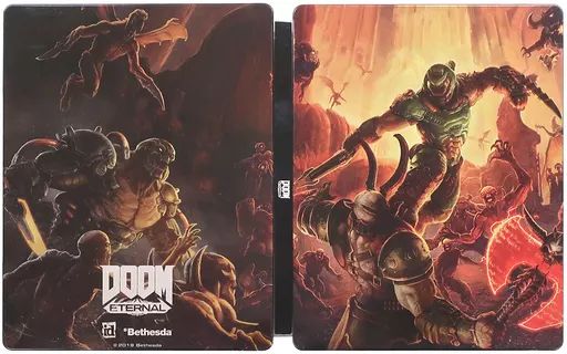 【中古】雑貨 キービジュアル スチールブック 「PS4ソフト DOOM EternAl-ドゥーム エターナル- ゲオ限定版」 同梱特典