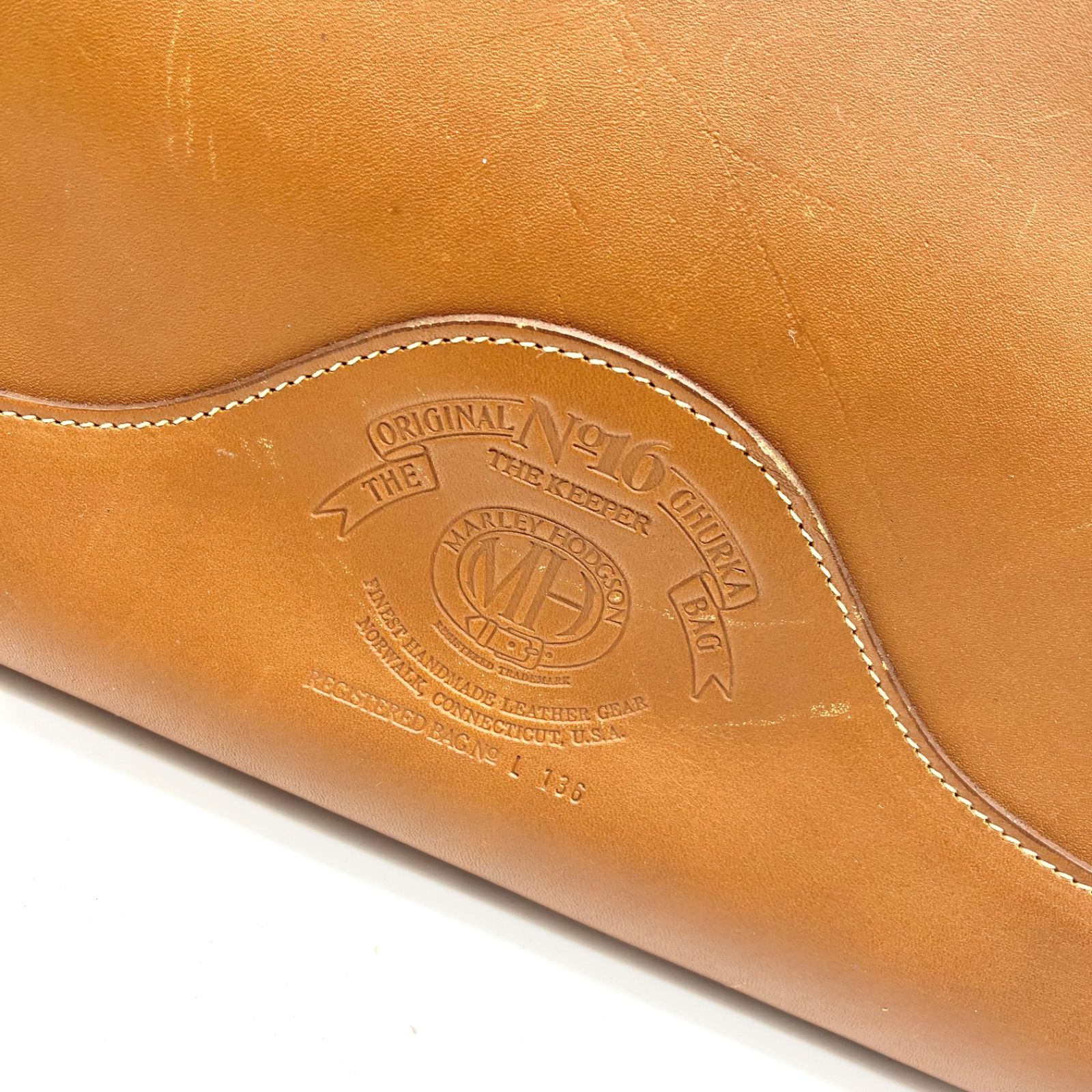 GHURKA グルカNo16 THE KEEPER オールレザー 2way MH刻印 ハンドバッグ