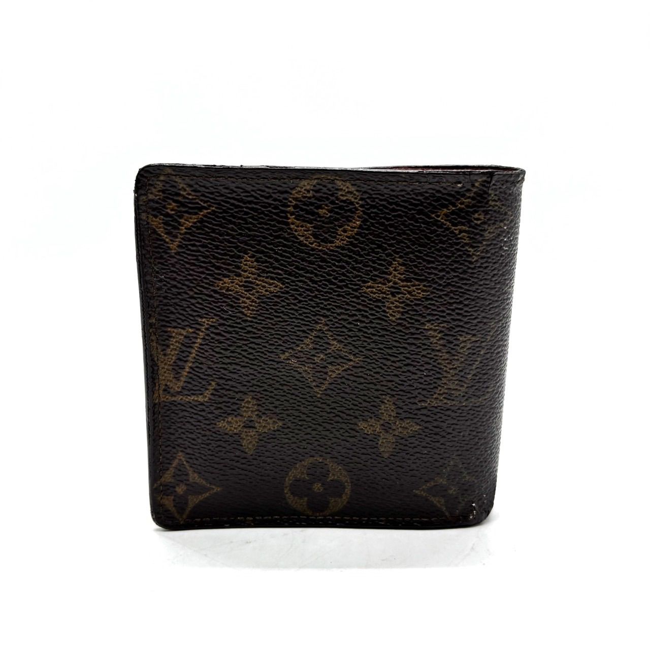 良品】LOUIS VUITTON ルイヴィトン モノグラム 2つ折り財布 ブラウン