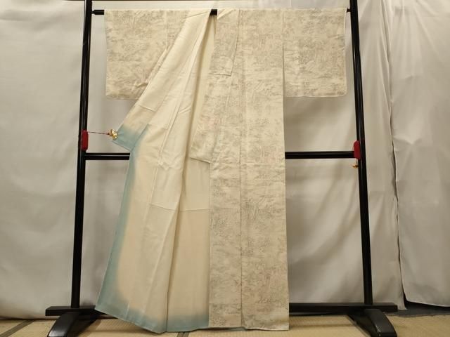 平和屋着物■上質な小紋　御所車花文　正絹　逸品　AABI0234st 平和屋着物□上質な小紋 御所車花文 正絹 逸品 AABI0234st - メルカリ