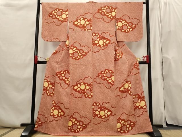逸品 正絹 - 金銀糸 花鼓文 刺繍 平和屋着物○豪華振袖 絞り 流水花