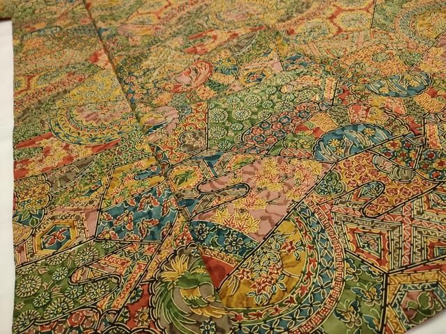 平和屋着物□本場染大島紬 花鳥文 正絹 逸品 AABI0263st - メルカリ