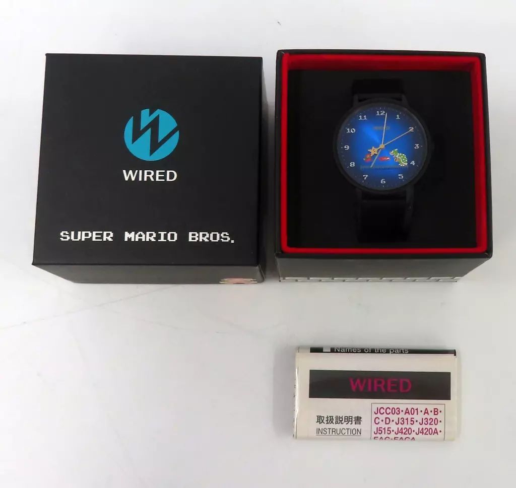 【中古】懐中時計･腕時計 AGAK706 コラボレーション腕時計 ブラック 「スーパーマリオブラザーズ×WIRED」