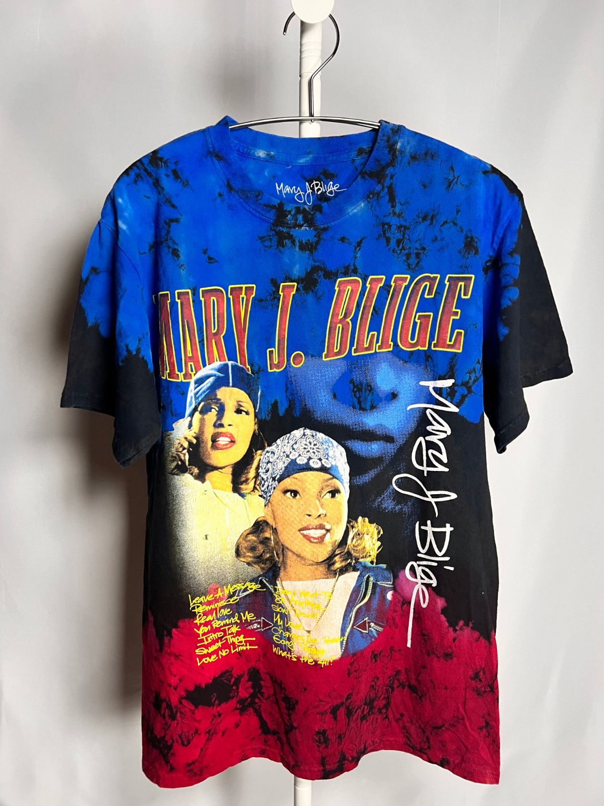 メアリーJブライジ（Mary J. Blige）Tシャツ タイダイ柄 ラップT 音楽 