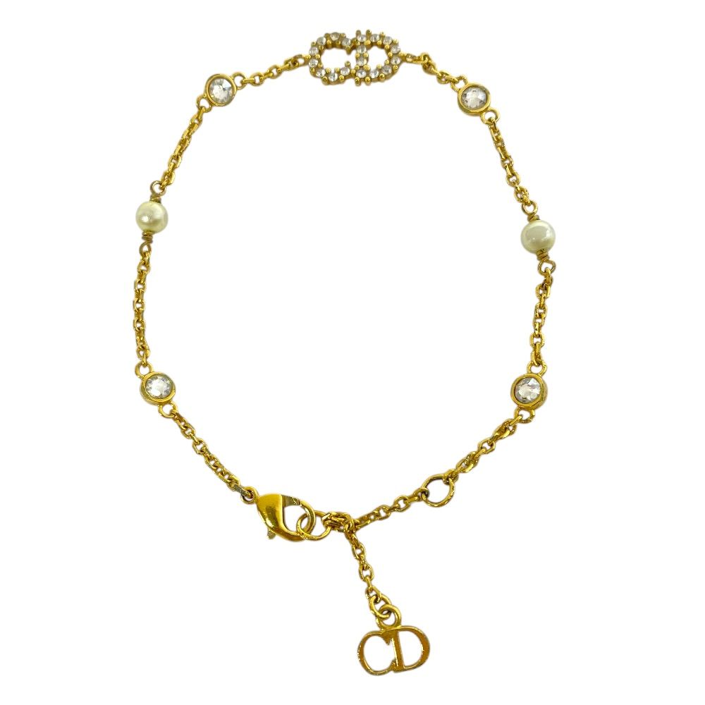 DIOR Clair D Lune ブレスレット CDロゴ 箱付き 美品 ディオール Clair D Lune ブレスレット CD ロゴ アクセサリー