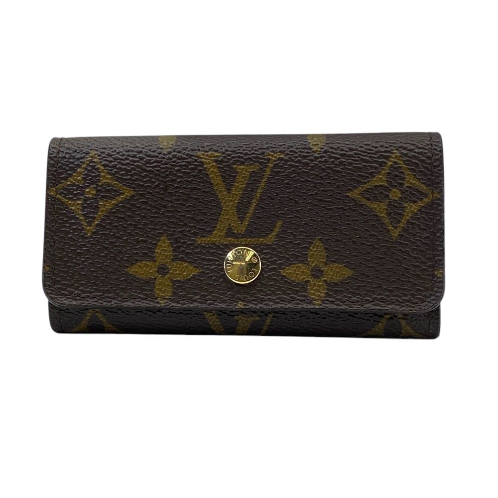 ルイヴィトン 4連 モノグラム ミュルティクレ4 キーケース コンパクト レザー ブラウン M62631 LOUIS VUITTON 上品 洗練 高級感 コンパクト 軽量 定番 スタイリッシュ カジュアル トレンド 万能
