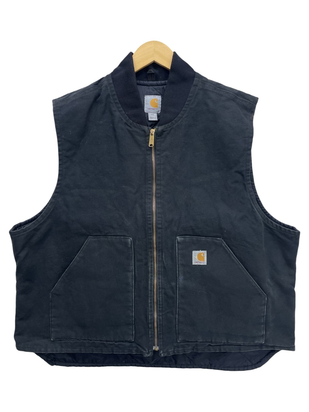 Carhartt (カーハート) ダックベスト 裏地キルティング 中綿 メキシコ