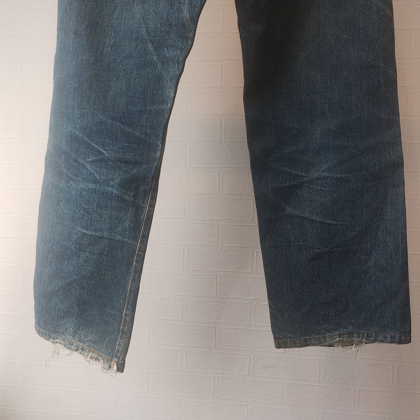 □ 90s □ EVISU エヴィス 水牛 革パッチ □ Evisu No.1 カモメ 