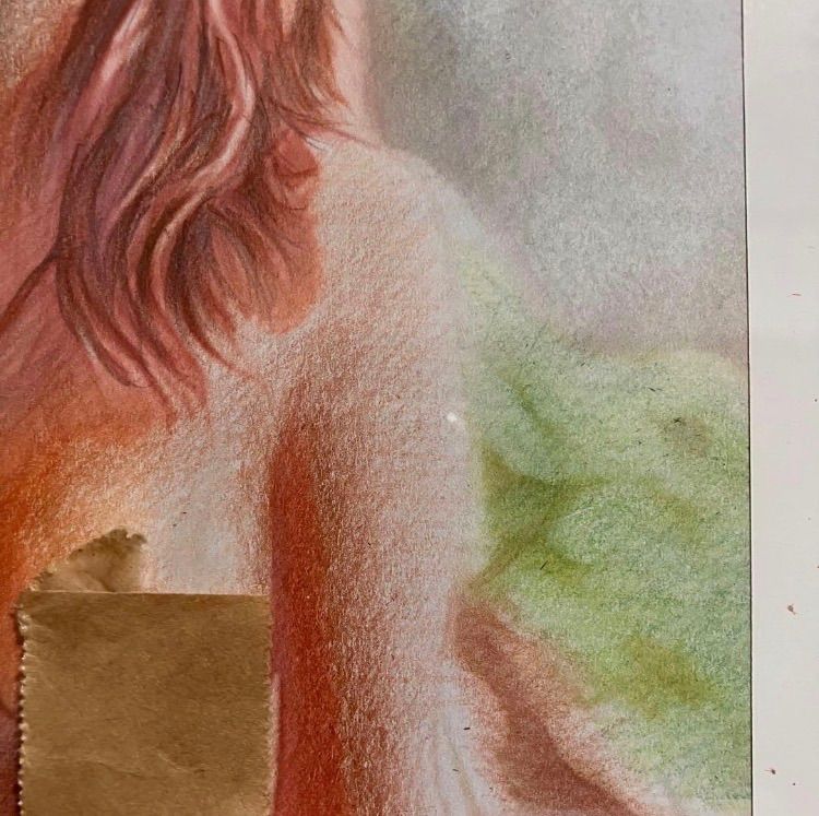 女優画11額装品　額縁寸法33cm×24cm　パステル、水彩、色鉛筆画 女優画11額装品 額縁寸法33cm×24cm パステル、水彩、色鉛筆画 - メルカリ
