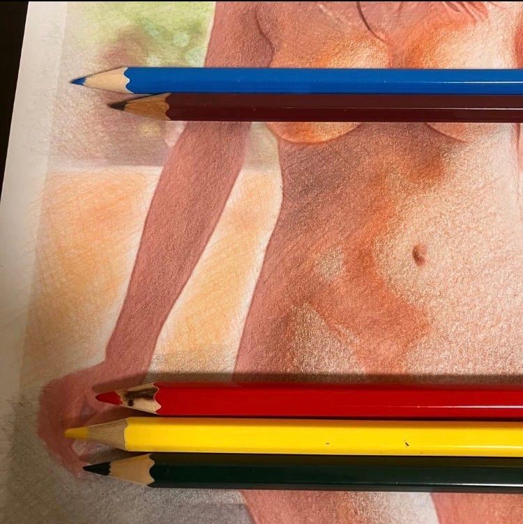 女優画11額装品　額縁寸法33cm×24cm　パステル、水彩、色鉛筆画 女優画11額装品 額縁寸法33cm×24cm パステル、水彩、色鉛筆画 - メルカリ