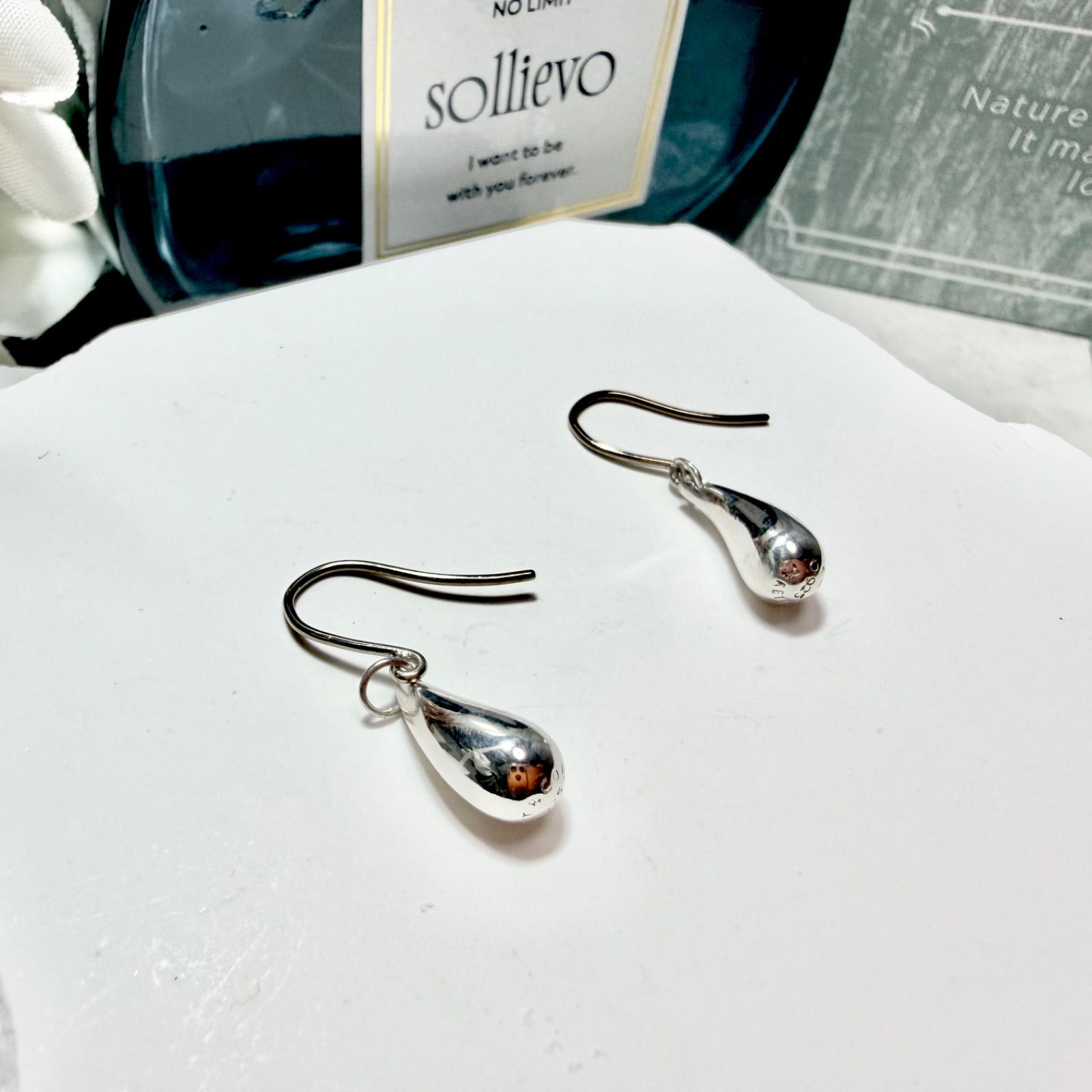 新品仕上済 Tiffany&Co. ティファニー ティアドロップ ピアス シルバー