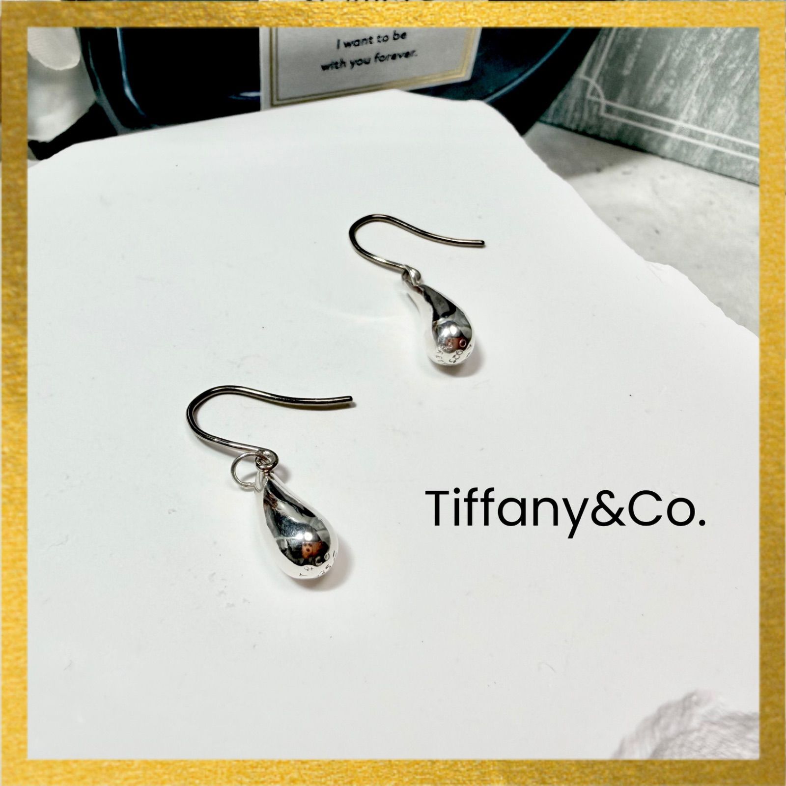 新品仕上済 Tiffany&Co. ティファニー ティアドロップ ピアス シルバー