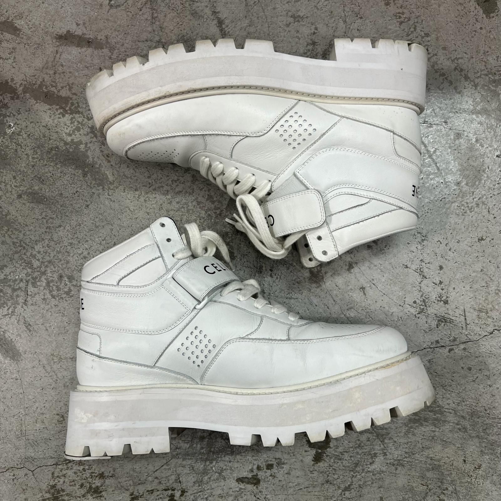 CELINE BULKY TRAINER バルキー レザー ハイカットスニーカー セリーヌ 