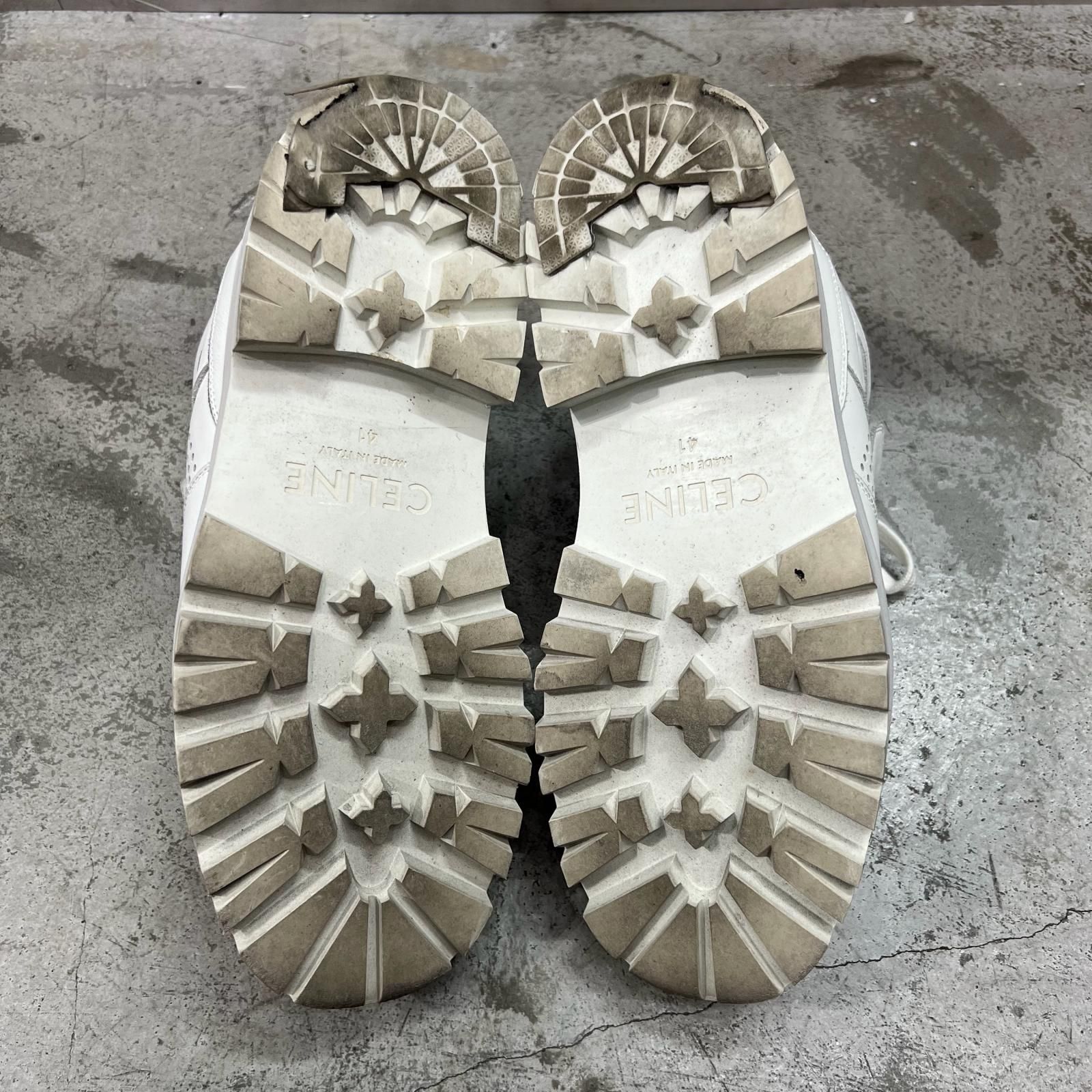 CELINE BULKY TRAINER バルキー レザー ハイカットスニーカー セリーヌ 