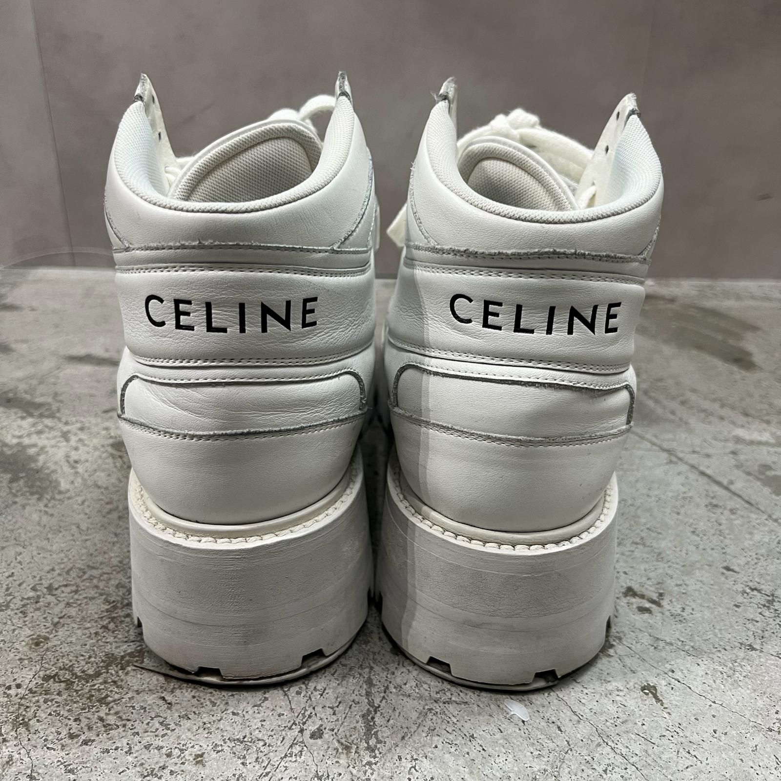 CELINE BULKY TRAINER バルキー レザー ハイカットスニーカー セリーヌ 
