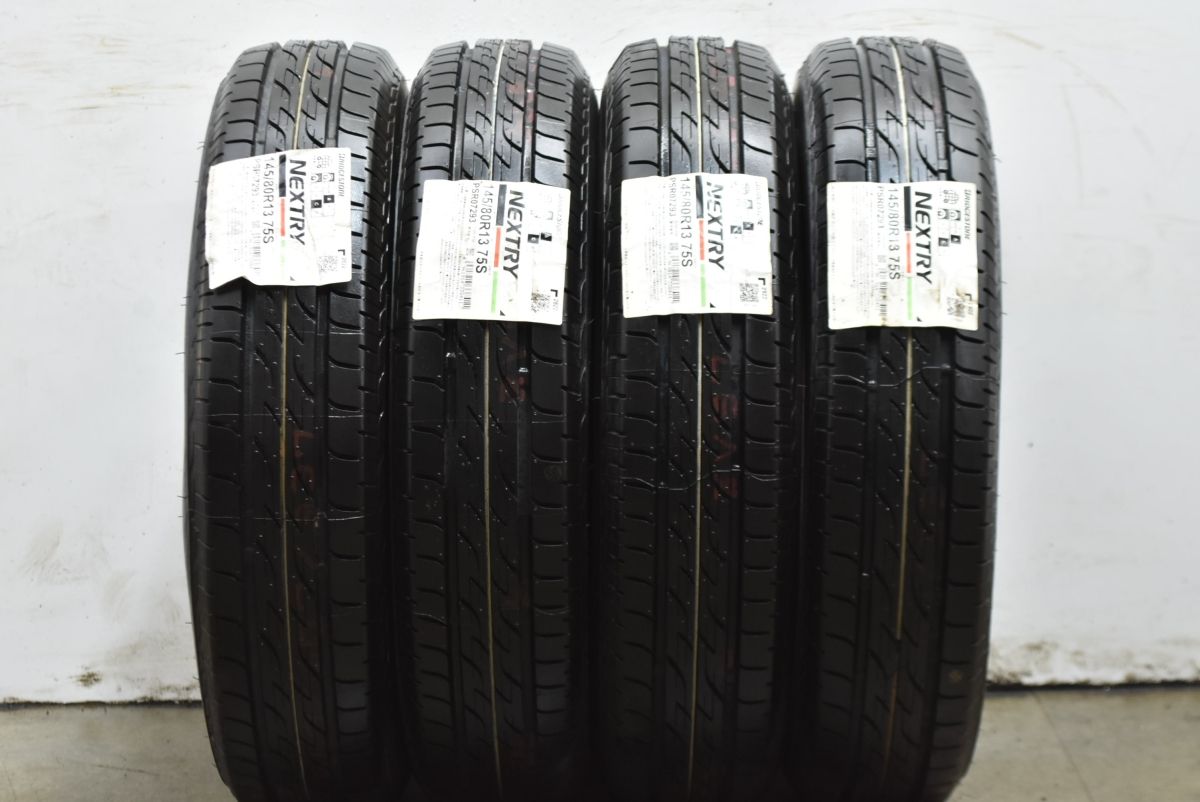 未走行品】ブリヂストン NEXTRY 145/80R13 4本セット N-BOX N-WGN 