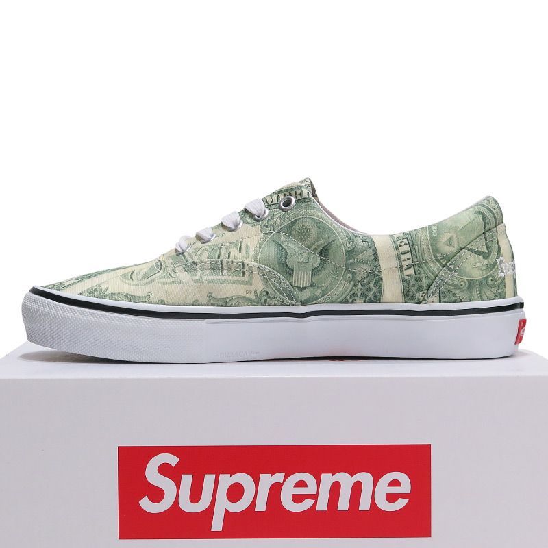 新品 SUPREME シュプリーム x VANS バンズ SKATE ERA VN0A5FC9GRN