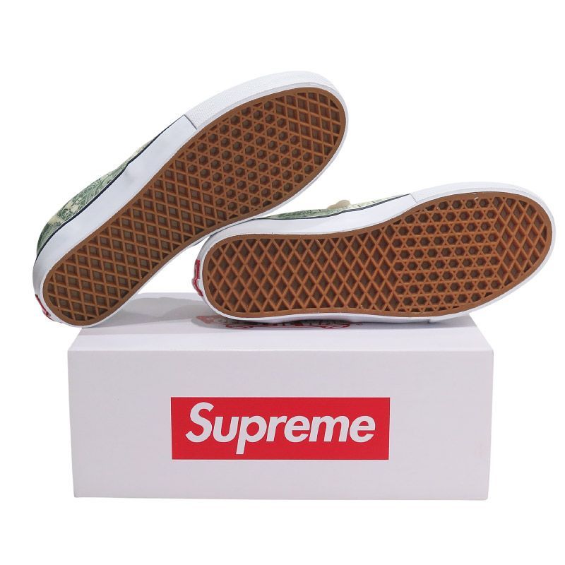 新品 SUPREME シュプリーム x VANS バンズ SKATE ERA VN0A5FC9GRN