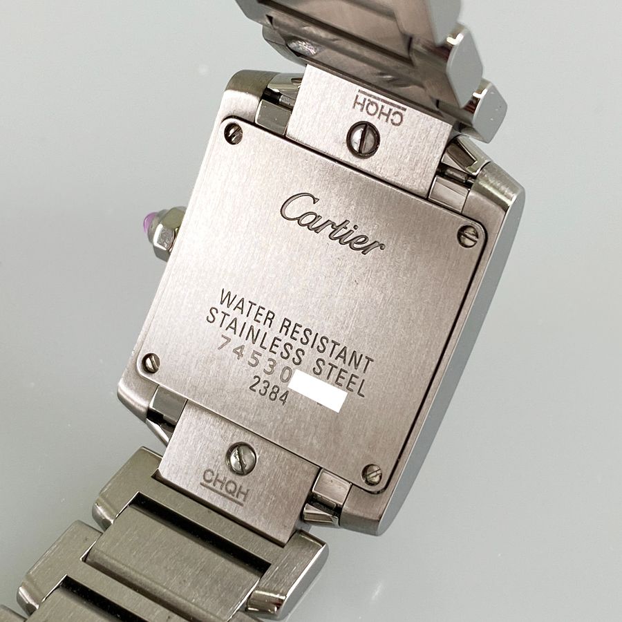 CARTIER カルティエ W51028Q3 タンクフランセーズ SM 腕時計 SS SS レディース [中古] カルティエ タンク フランセーズ SM W51028Q3 ピンクシェル レディース