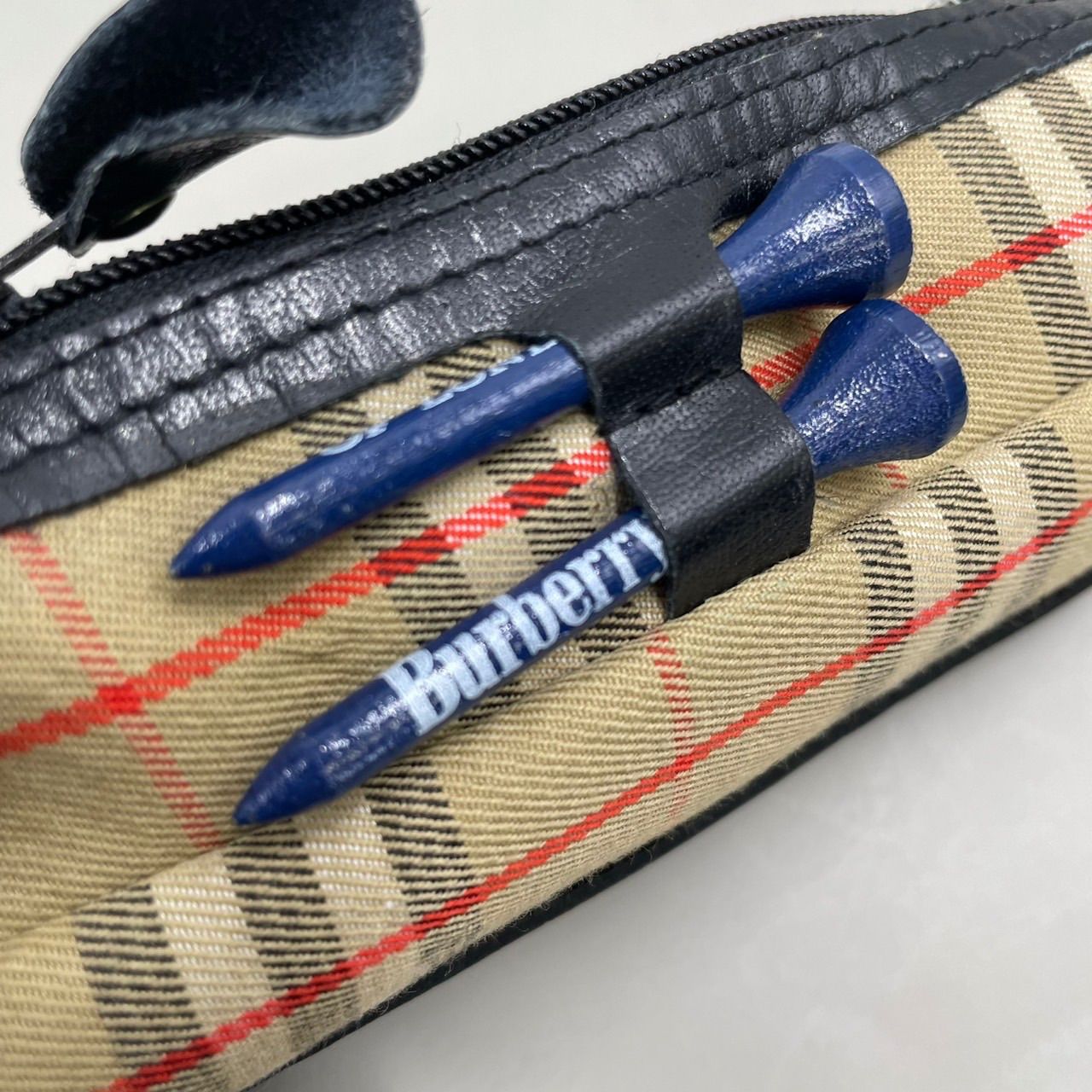 極美品 BURBERRY GOLF バーバリー ゴルフボールケース ボール入れ
