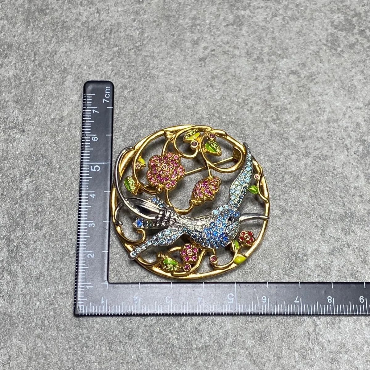 Swarovski スワロフスキー ハミングバード ハチドリ ブローチ - メルカリ