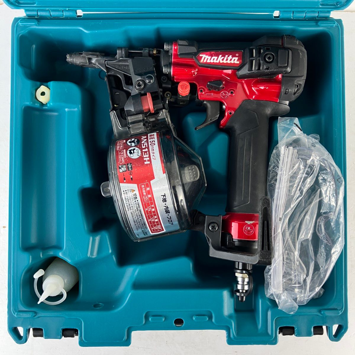 makita マキタ AN513H 50㎜  高圧 釘打機 ケース有 中古 【ハンズクラフト沖縄豊見城店】 makita マキタ AN513H 50㎜ 高圧 釘打機 ケース有 中古 【ハンズ