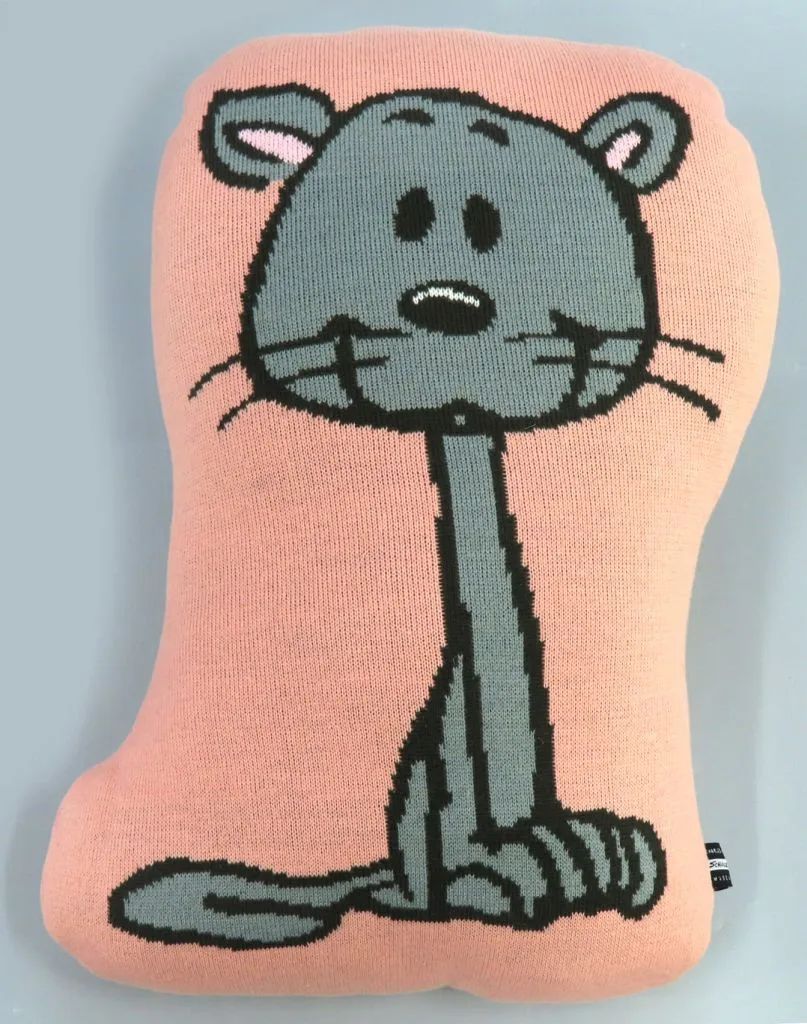 【】クッション・本体 ファーロン ニットクッション 「PEANUTS(SNOOPY)」 スヌーピーミュージアム限定