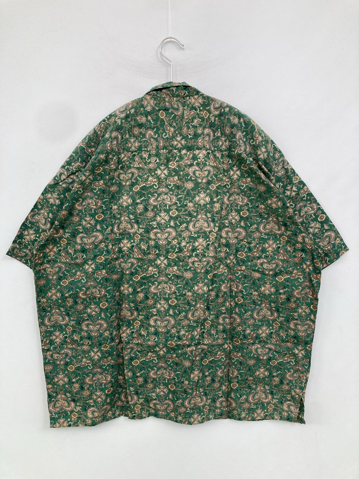 SABUROKU MENS STAFF シャツ/ブラウス F グリーン その他総柄 ショート丈 半袖 レギュラーカラー
