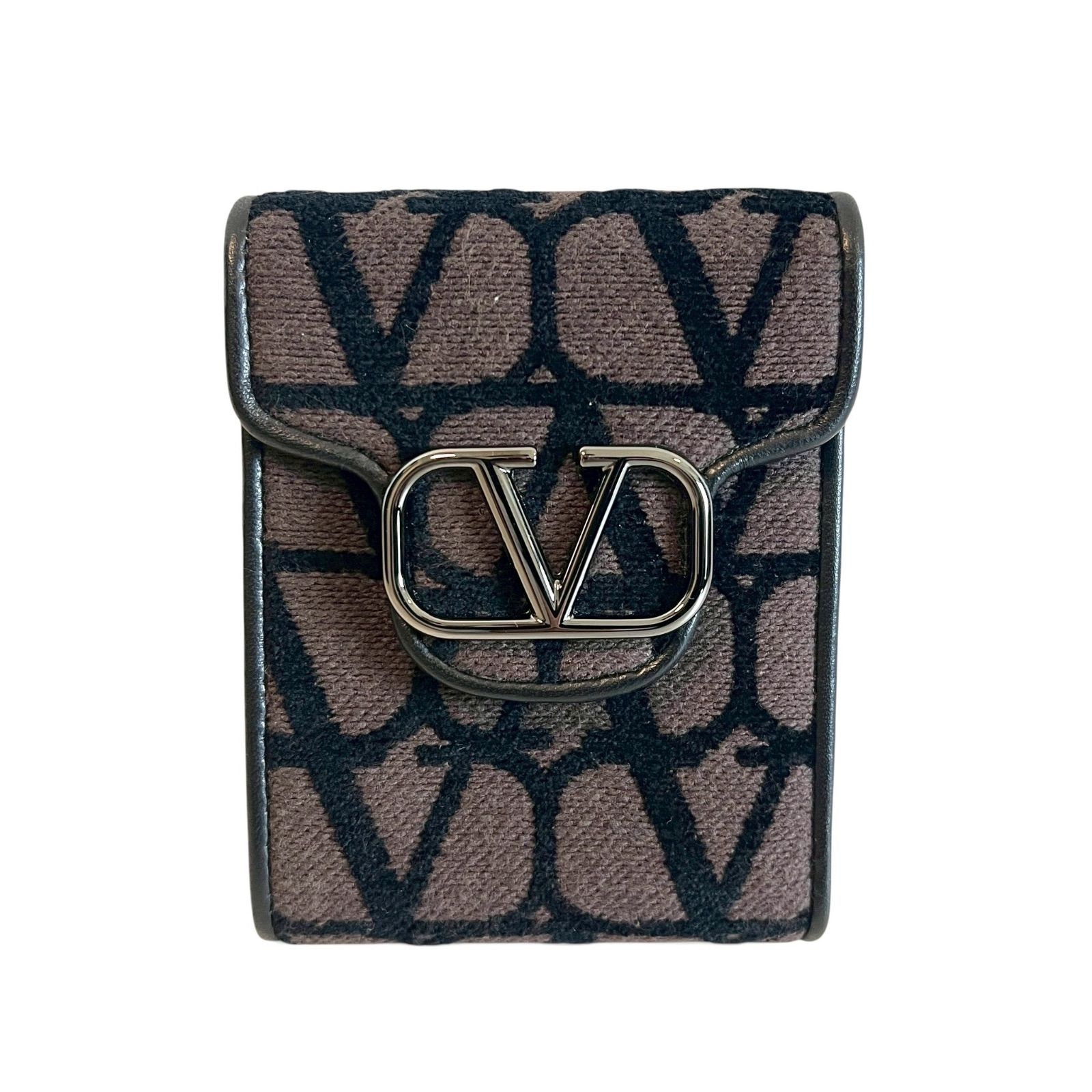 VALENTINO バレンティノ ウォレット Vロゴ トワル イコノグラフ 【公式 