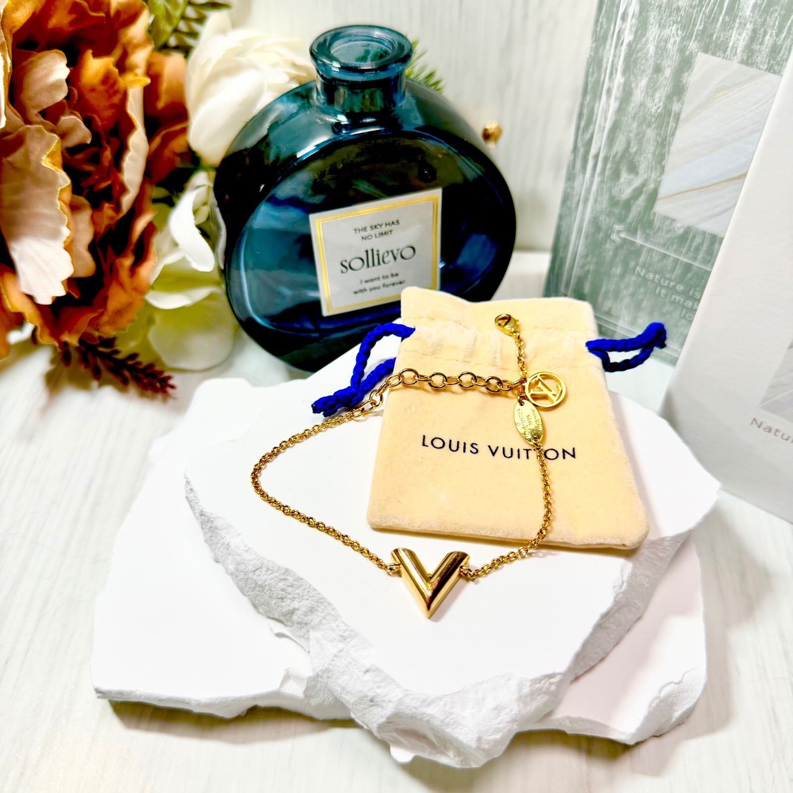 LOUIS VUITTON ルイヴィトン エセンシャルV ゴールド ブレスレット 