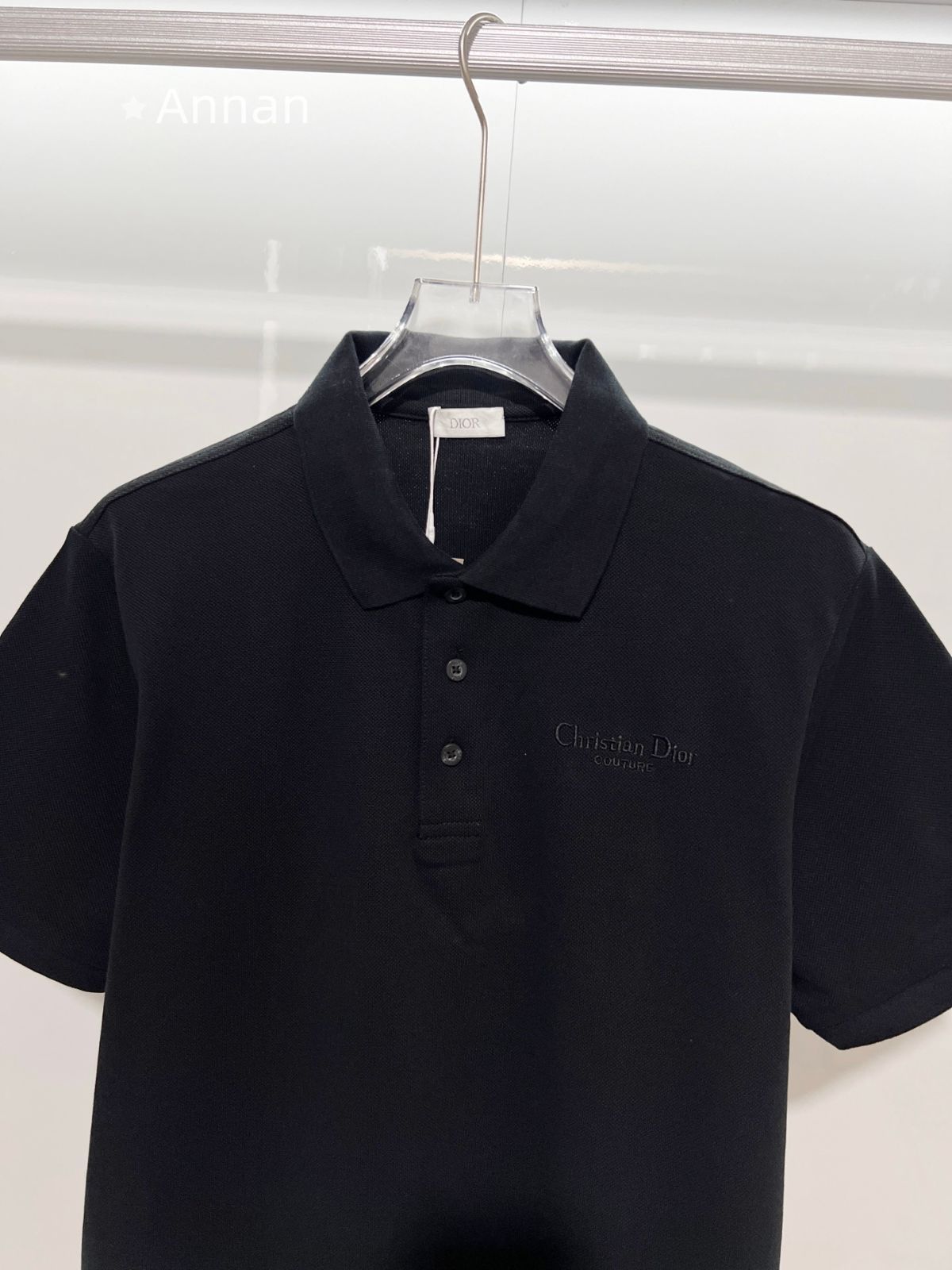 Christian Dior ブラック ポロシャツ 中古・古着通販】Christian Dior (クリスチャン ディオール) ワン